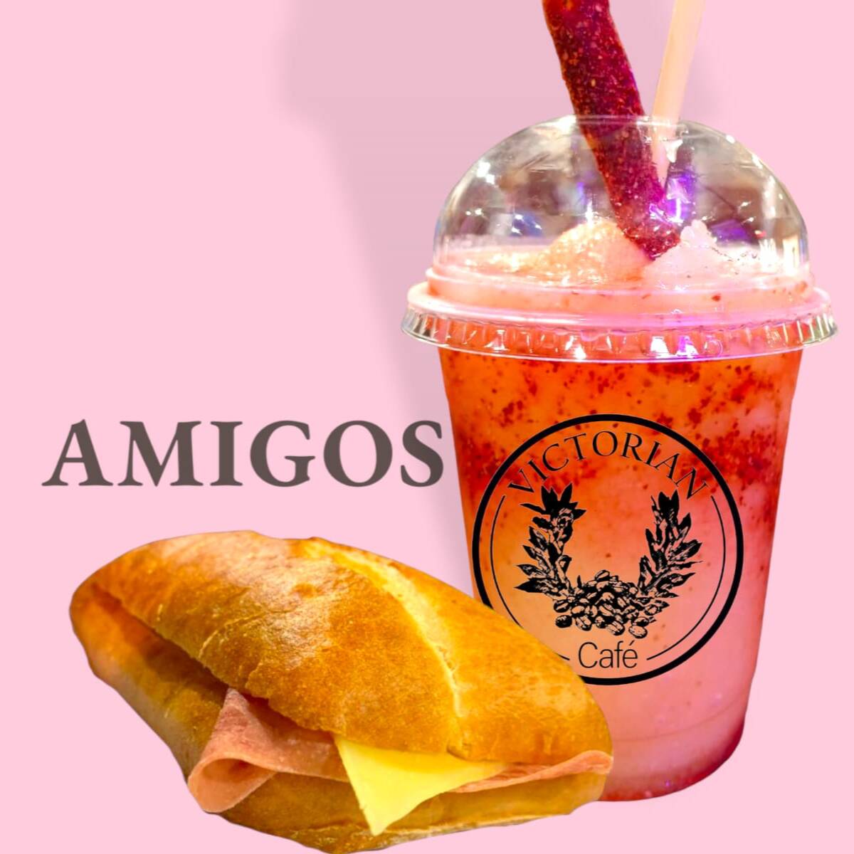 Combo Smoothie Fresa Chamoy + Panini