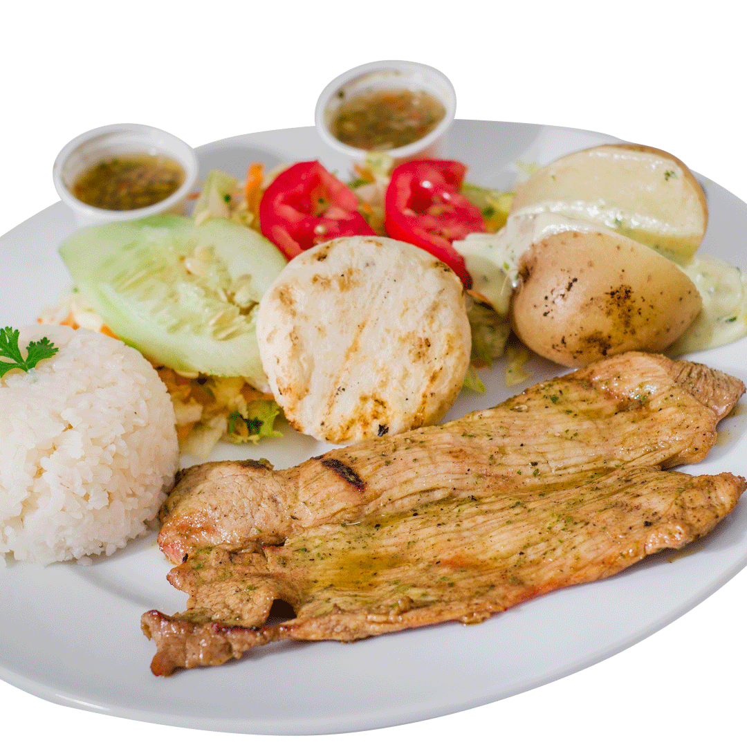 Almuerzo Parrilla Especial Cerdo ó Pescado