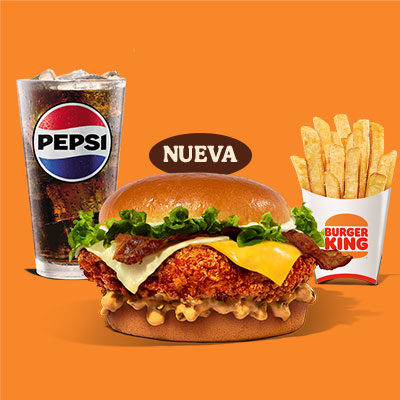Combo 3 Quesos y Tocino Crispy King