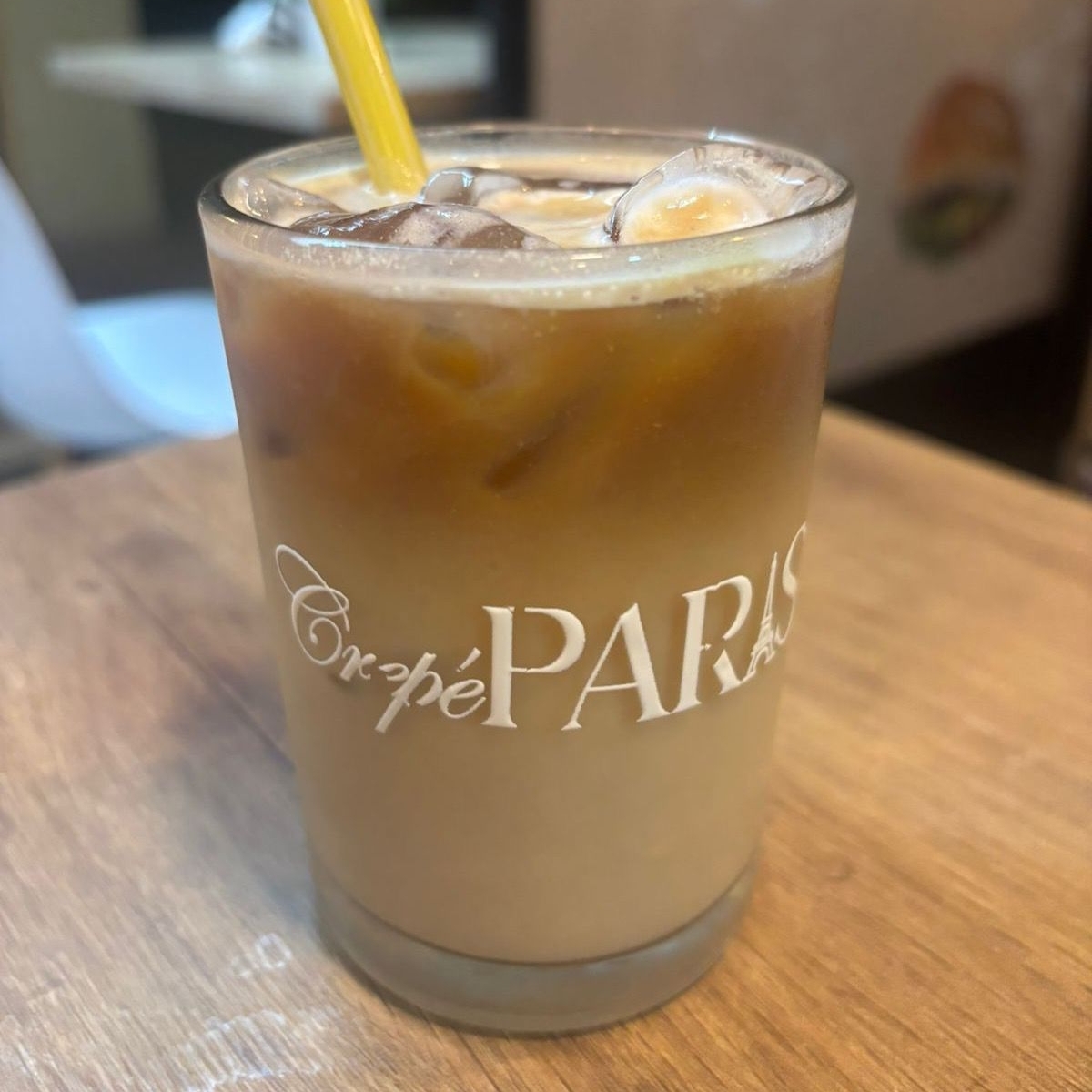 Latte helado de café