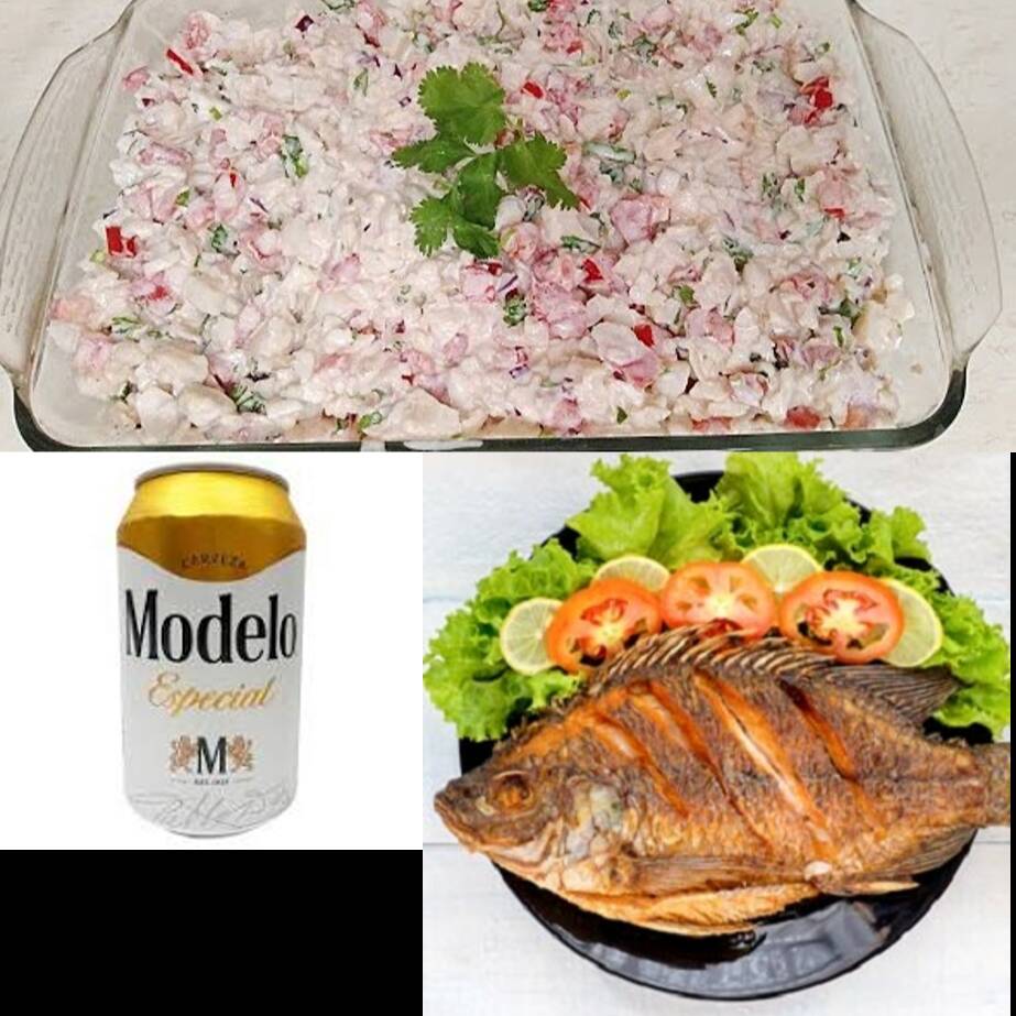 Combo Marinero, Mojarra-Ceviche-Cerveza