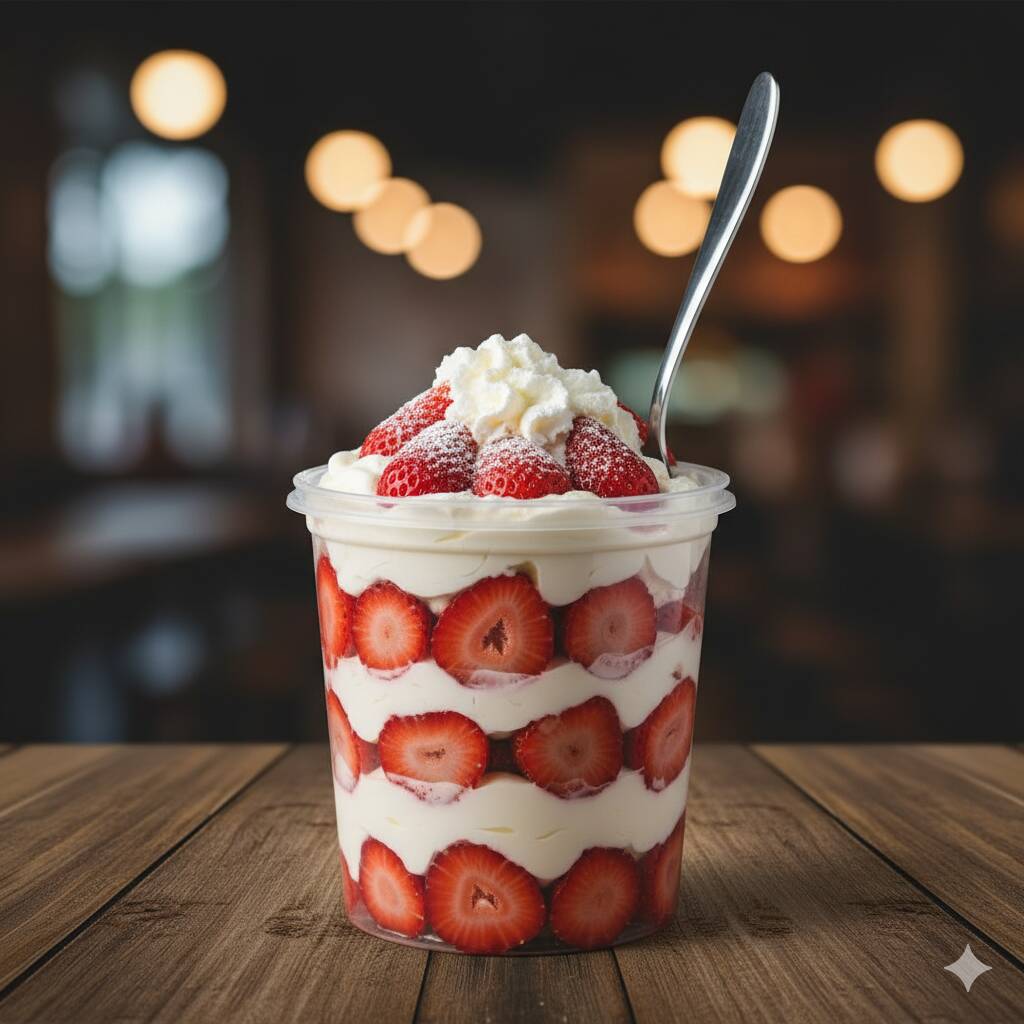 Litro de Fresas con Crema