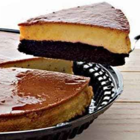 Chocoflan rebanada