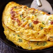 omelete completo com frios e verduras