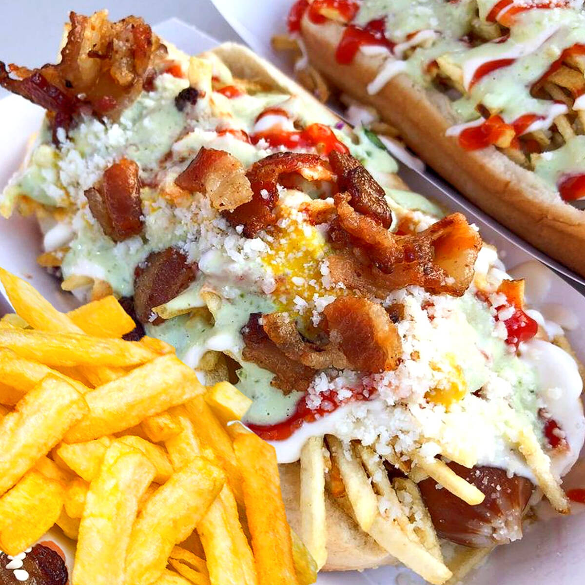 Combo Perro Mix Full Pollo, Res más Papas