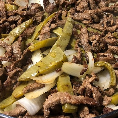 Bistec con Nopales