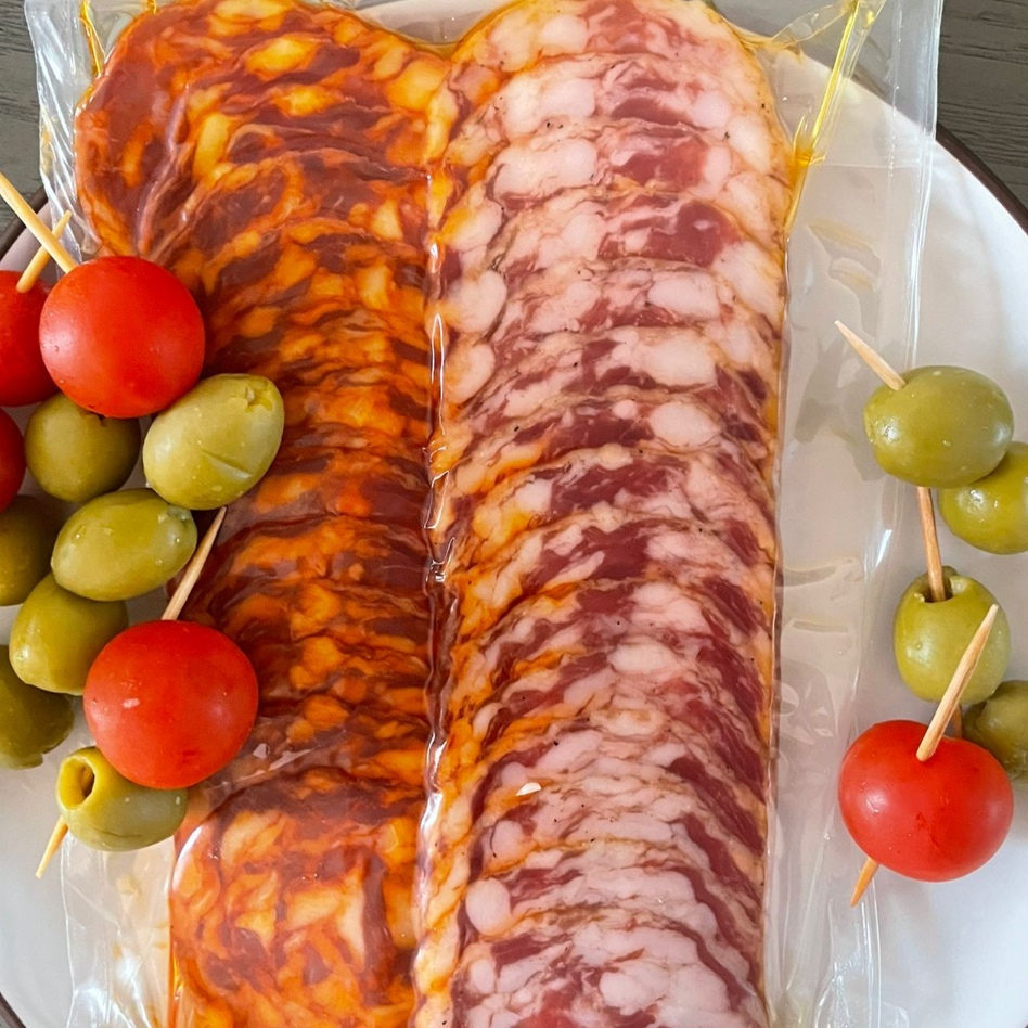 Tabña de Carnes Frias Chorizo y Salchichón
