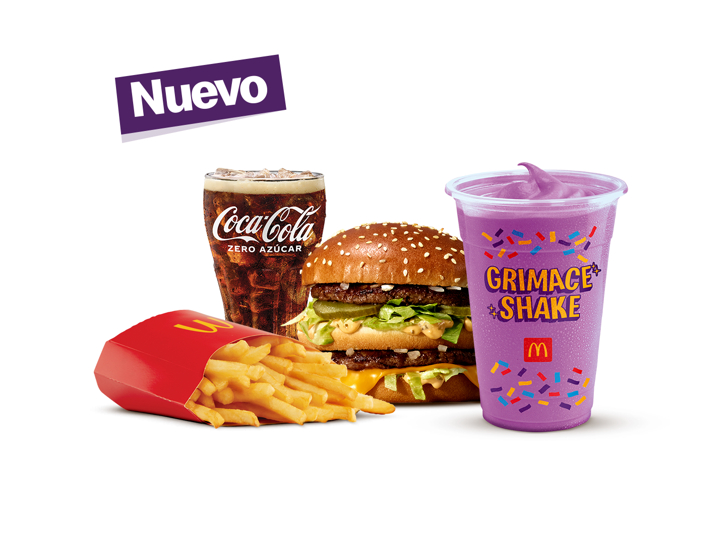 Combo mediano Grimace Shake Gaseosa med