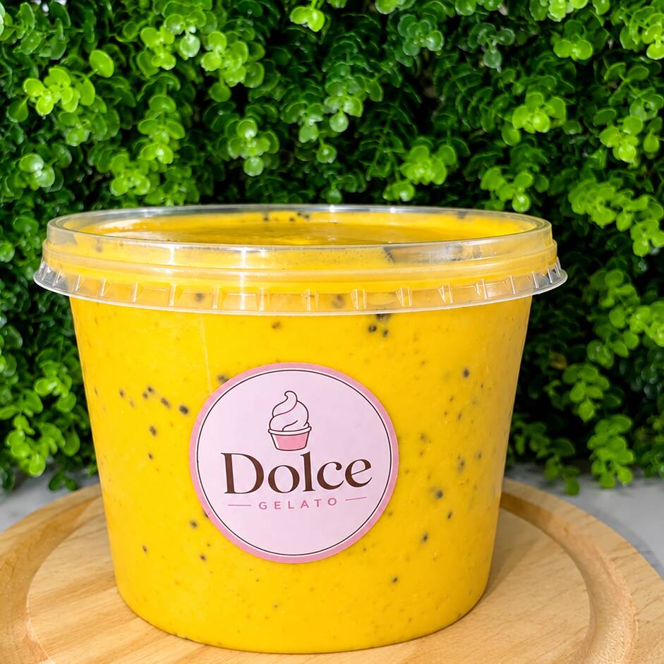 Nosso delicioso sorvete de Maracujá.