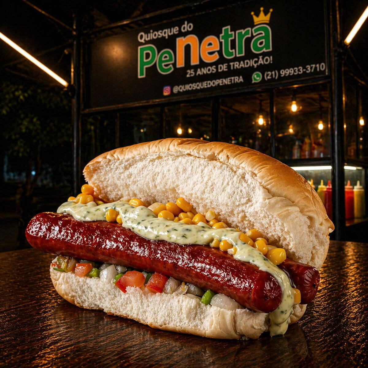 PÃO, LINGUIÇA E OVO DE CODORNA
