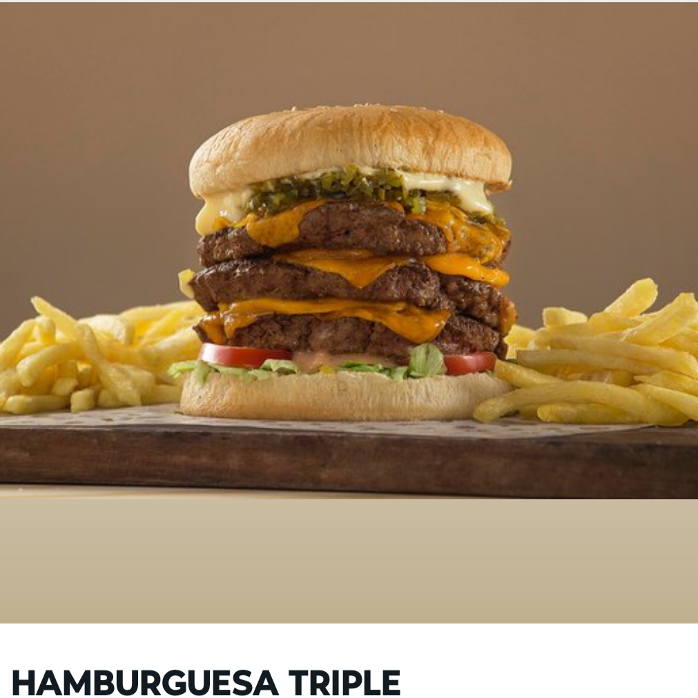 Hamburguesa Triple