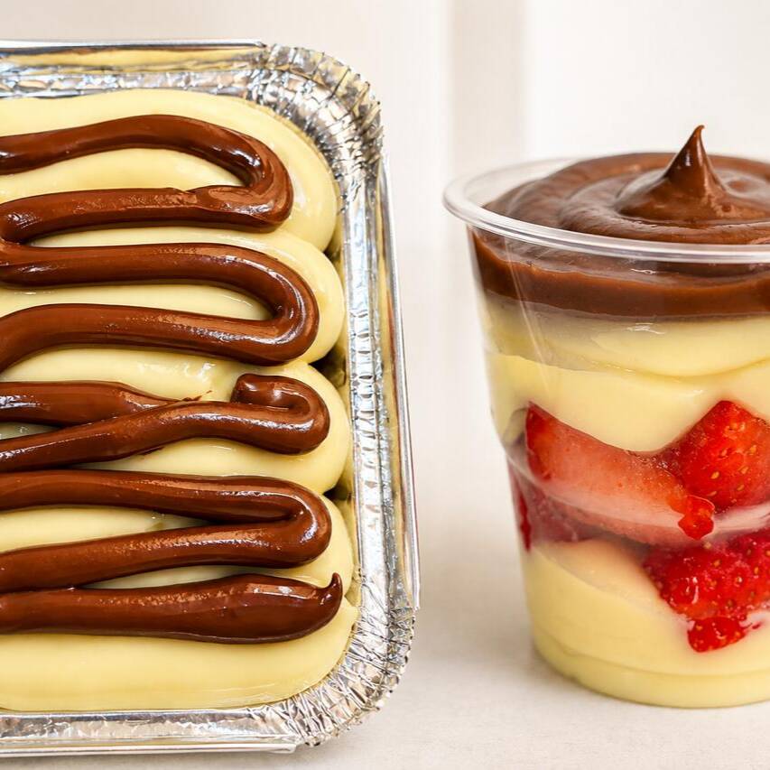 Nossa deliciosa Mini Marmita Gelada Ninho com Nutella + Bombom de Morango. A combinação perfeita!