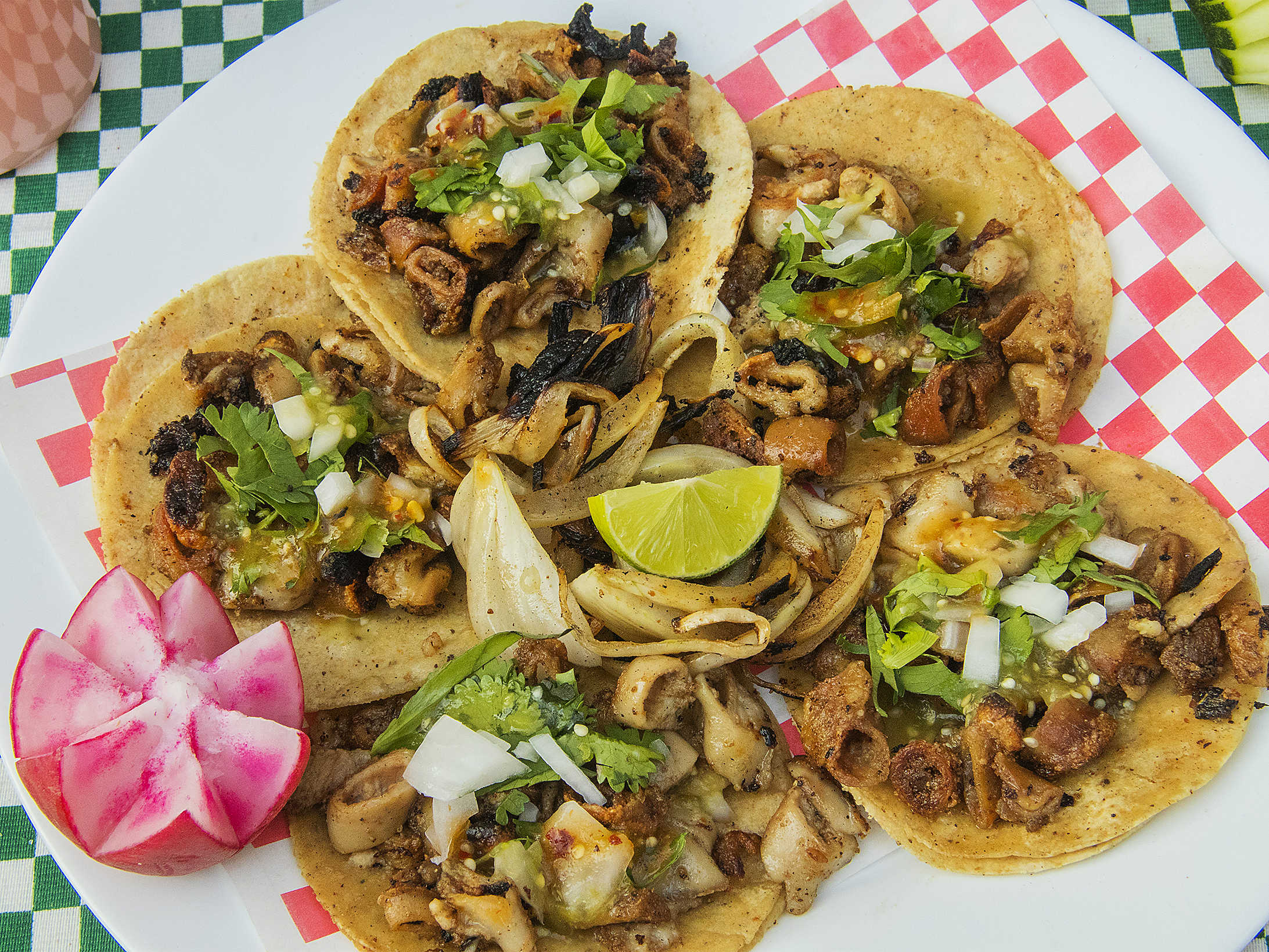 Combo Quesadilla + 5 Tacos + Agua Fresca