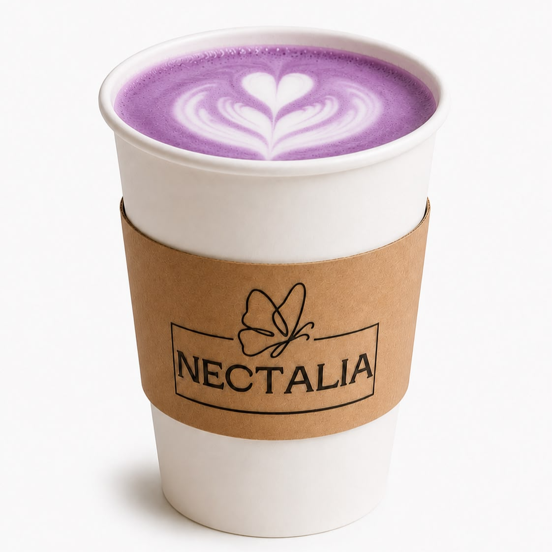 Taro Latte Caliente