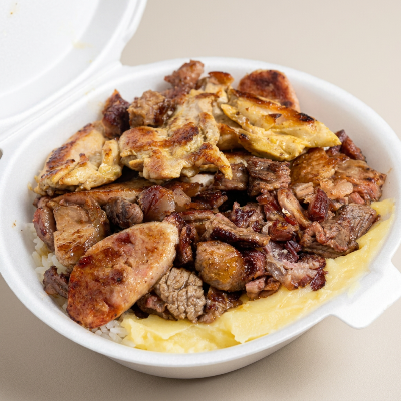 Carne, frango, charque, Toscana e calabresa