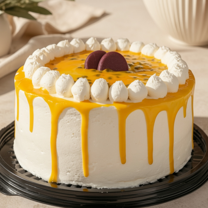 Torta muselina de maracuya