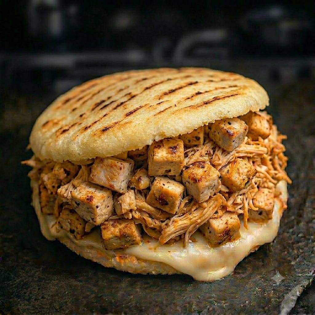 Arepa rellena pollo