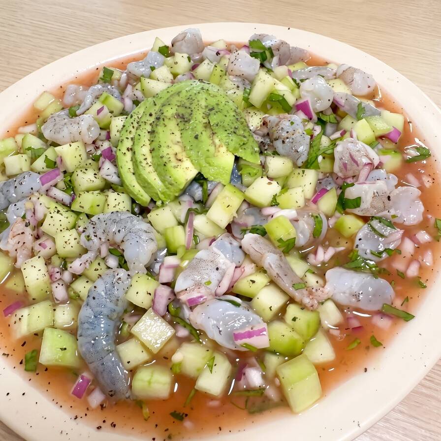 Ceviche de Camarón Crudo 1/2 L