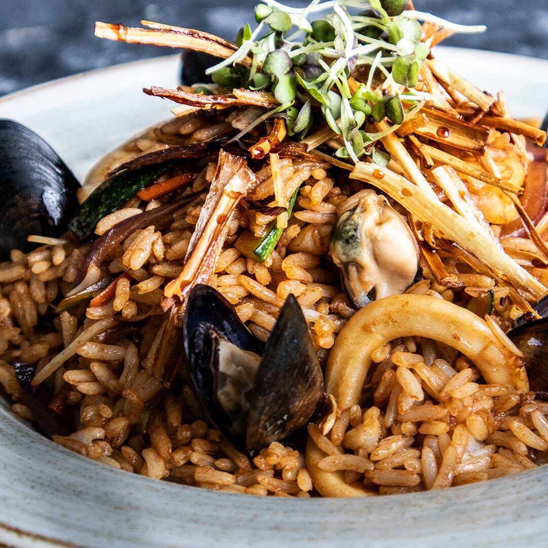 Arroz Wok Mariscos