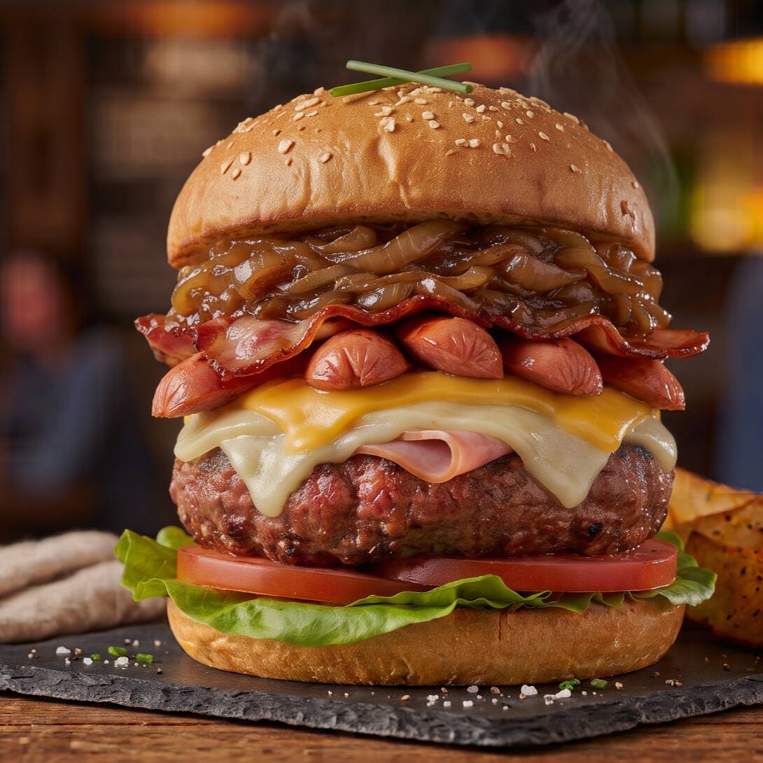 2 HAMBURGUESAS + PAPAS GRATIS