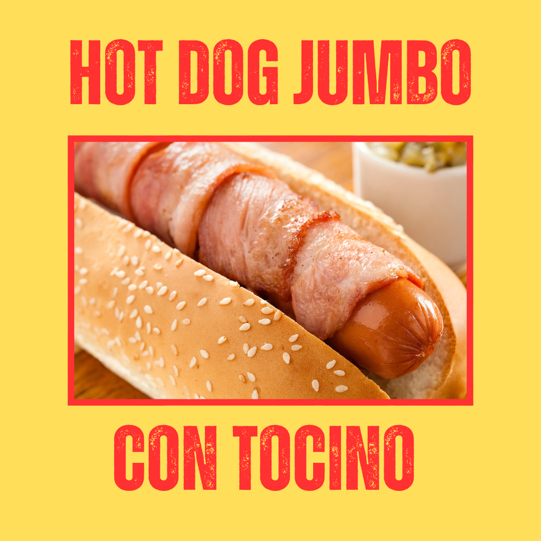 Hot Dog Jumbo Con Tocino