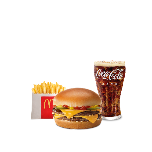 McCombo pequeño Doble Hamburguesa con Queso
