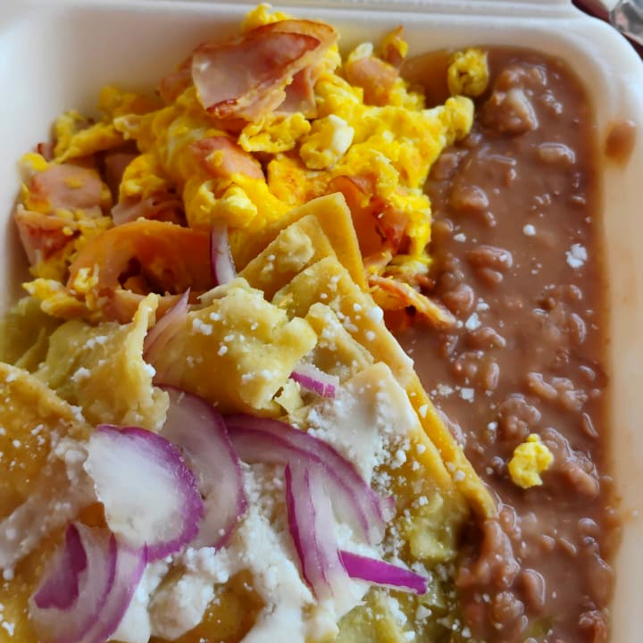 Huevos revueltos con jamón