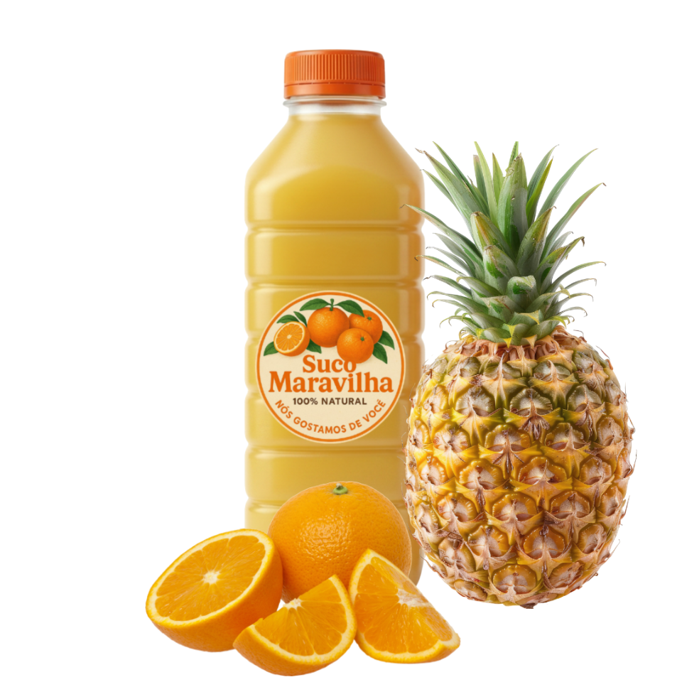 Laranja + Abacaxi + Gelo