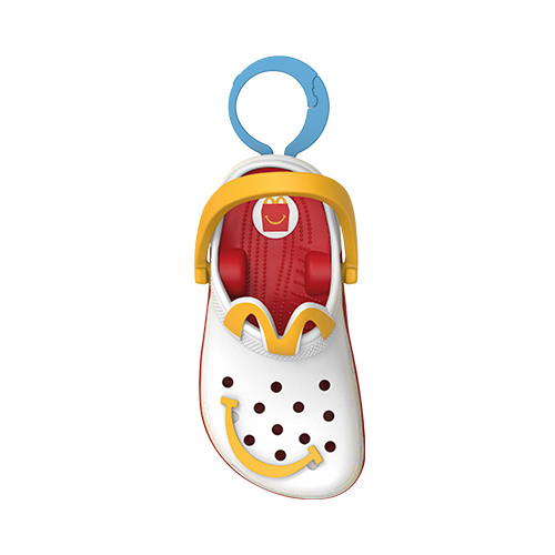 Brinquedo do Crocs e McDonald’s.