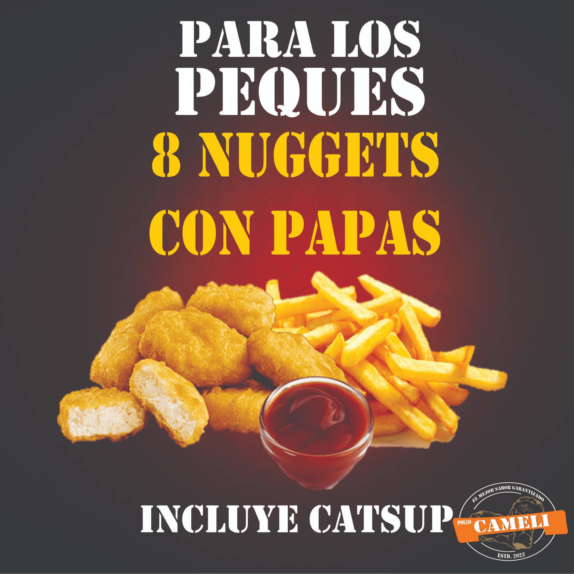 Nuggets de Pollo con Papas Francesas