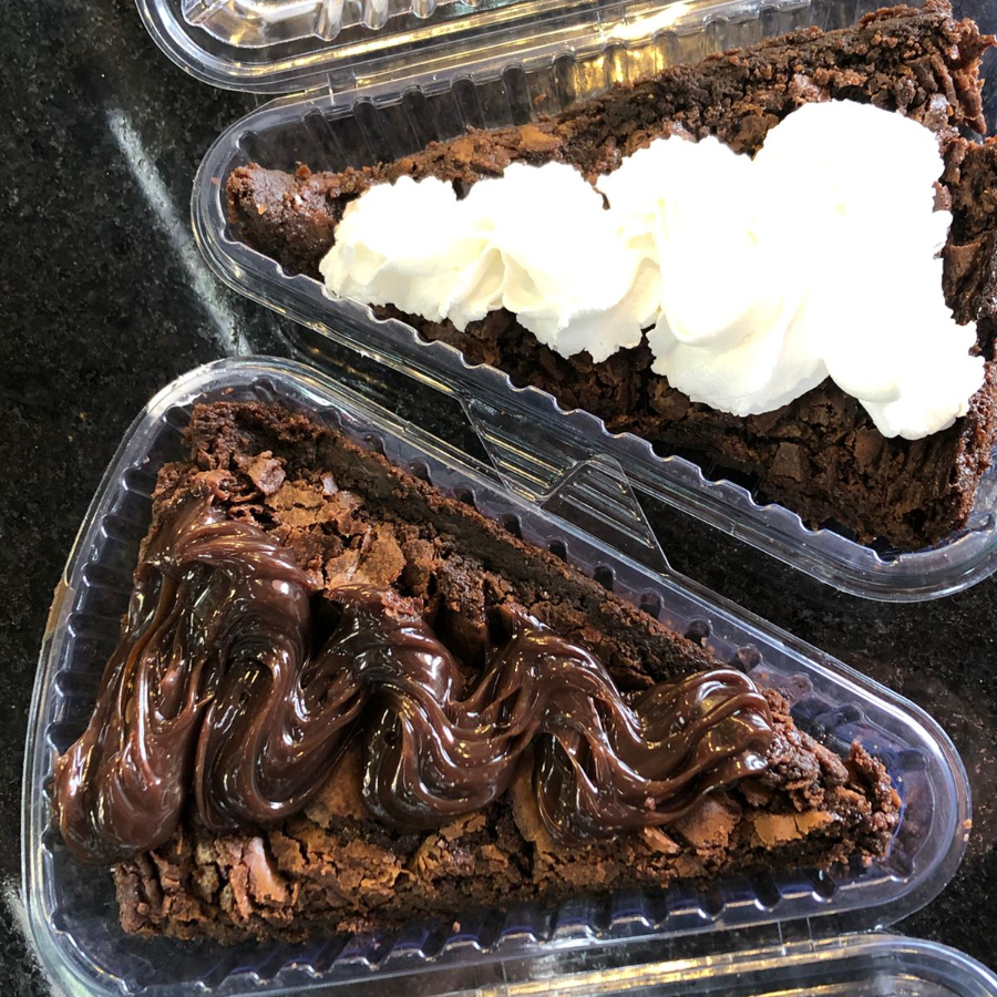 Saboroso brownie de chocolate