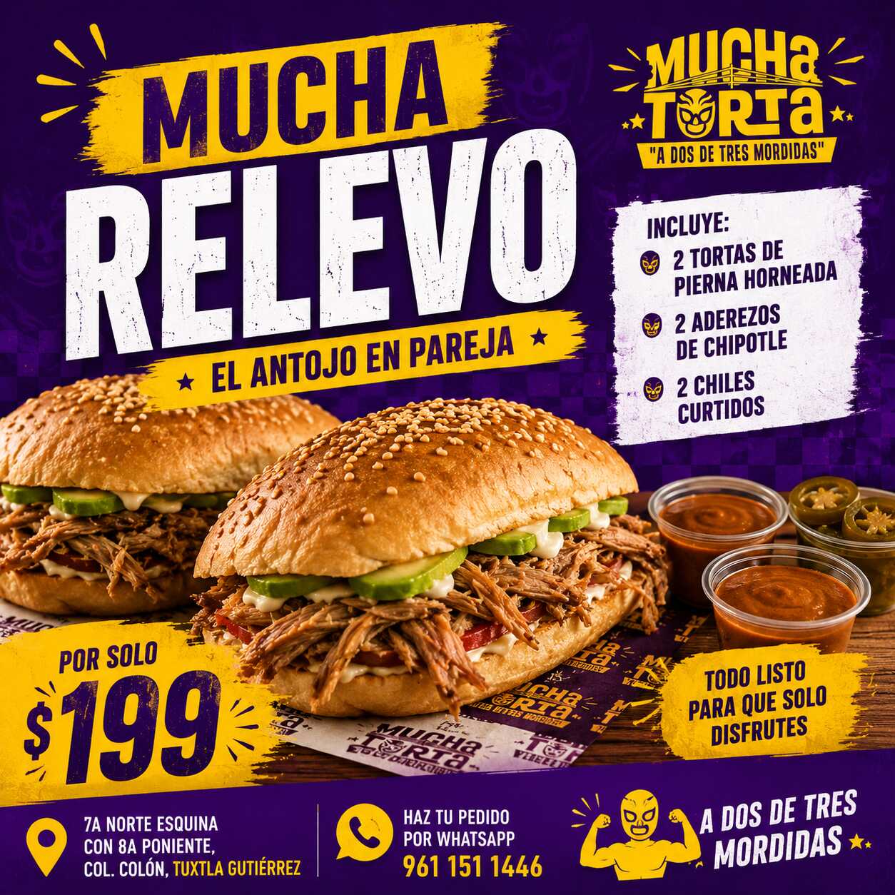Mucha relevo (2 personas)