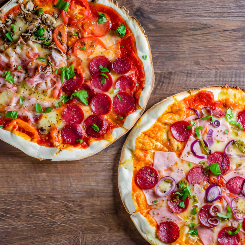 2 PIZZAS x $399 + 2 Refrescos GRATIS