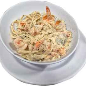 Pasta Alfredo con Camarones