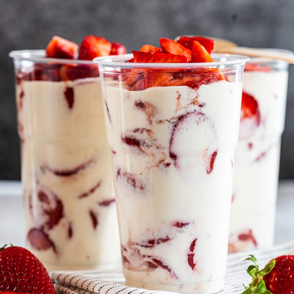 Fresas Con Crema Sencillas