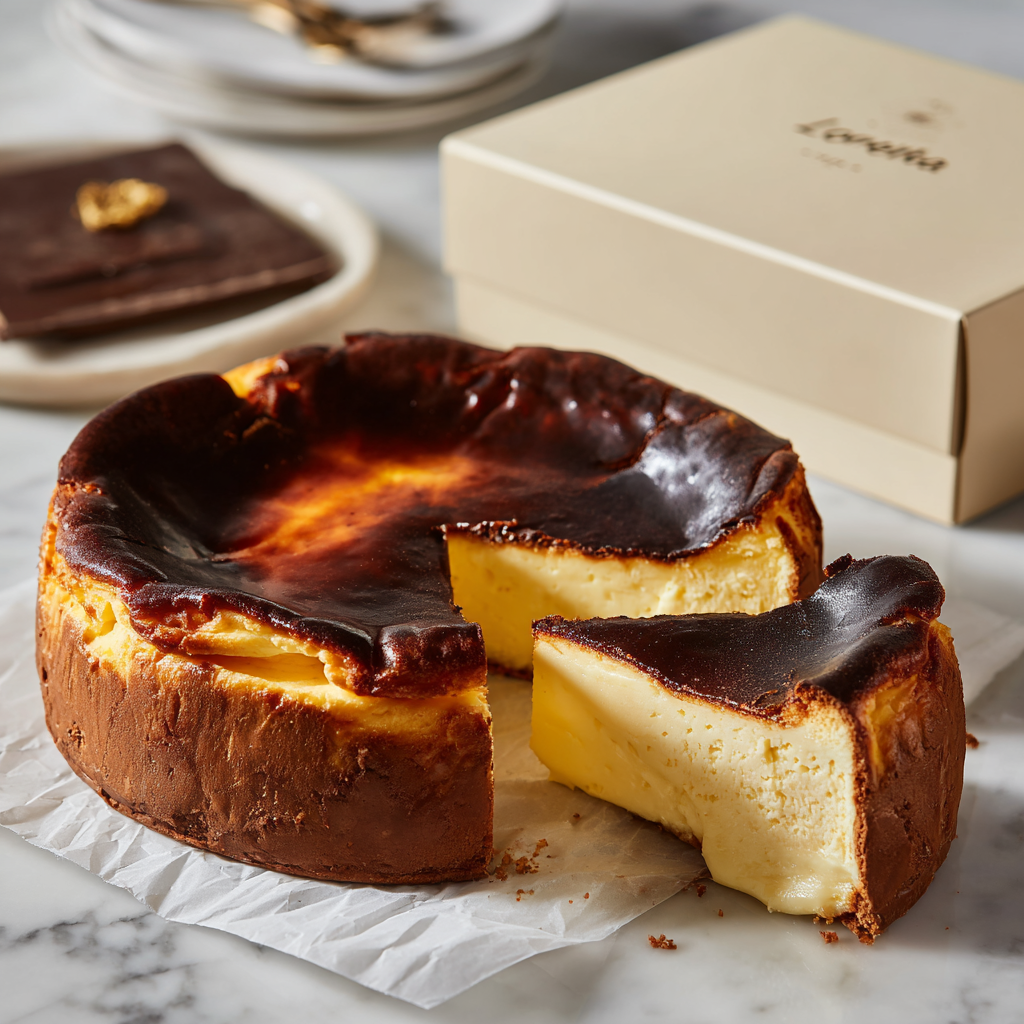 Rebanada de Tarta Vasca de Loreta®