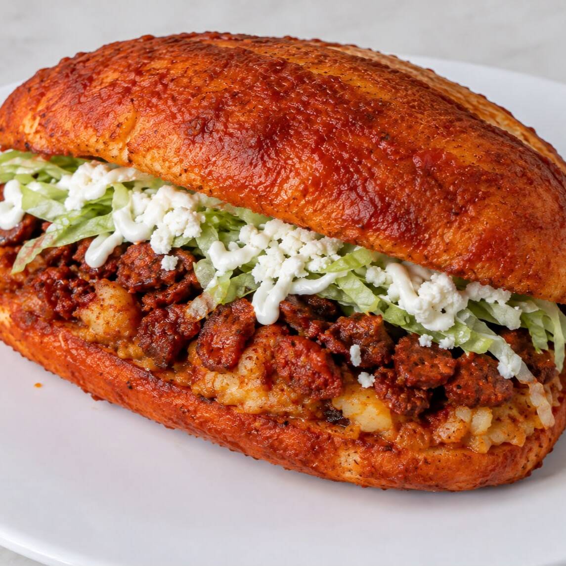 Pambazo de Papas con longaniza