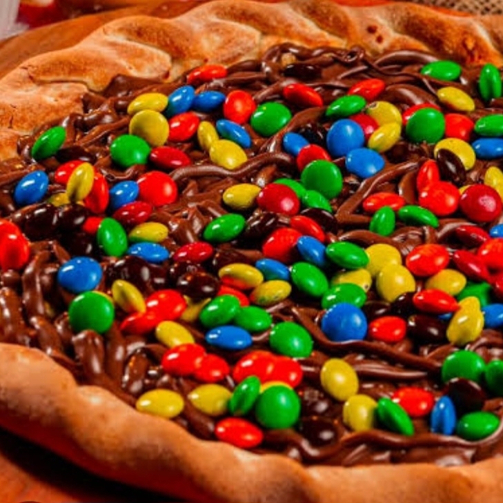 Brigadeiro e M&Ms.