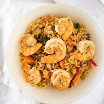 Yakimeshi Con Camaron
