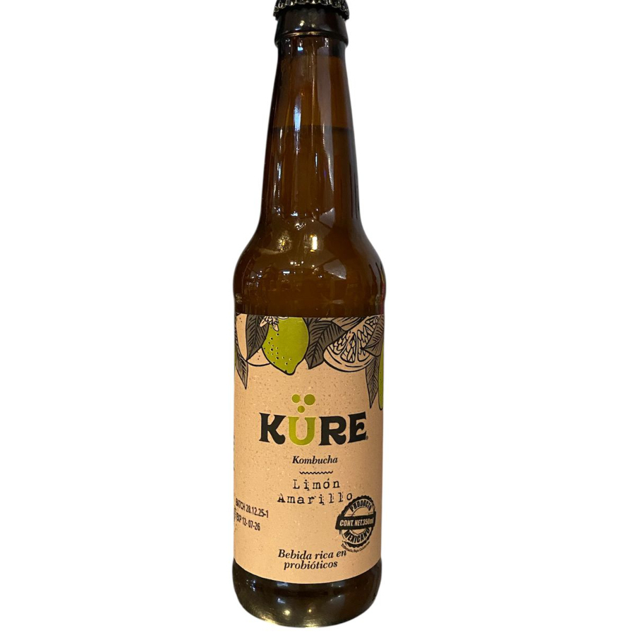 Bebida Kure Kombucha Limon Amarillo 350ml