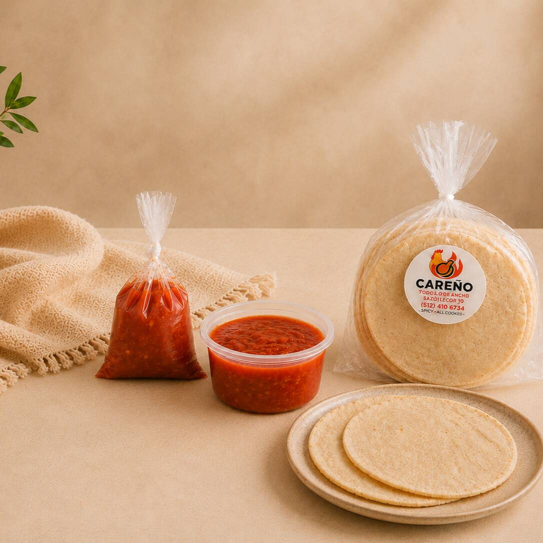 Salsa Careño y Tortillas