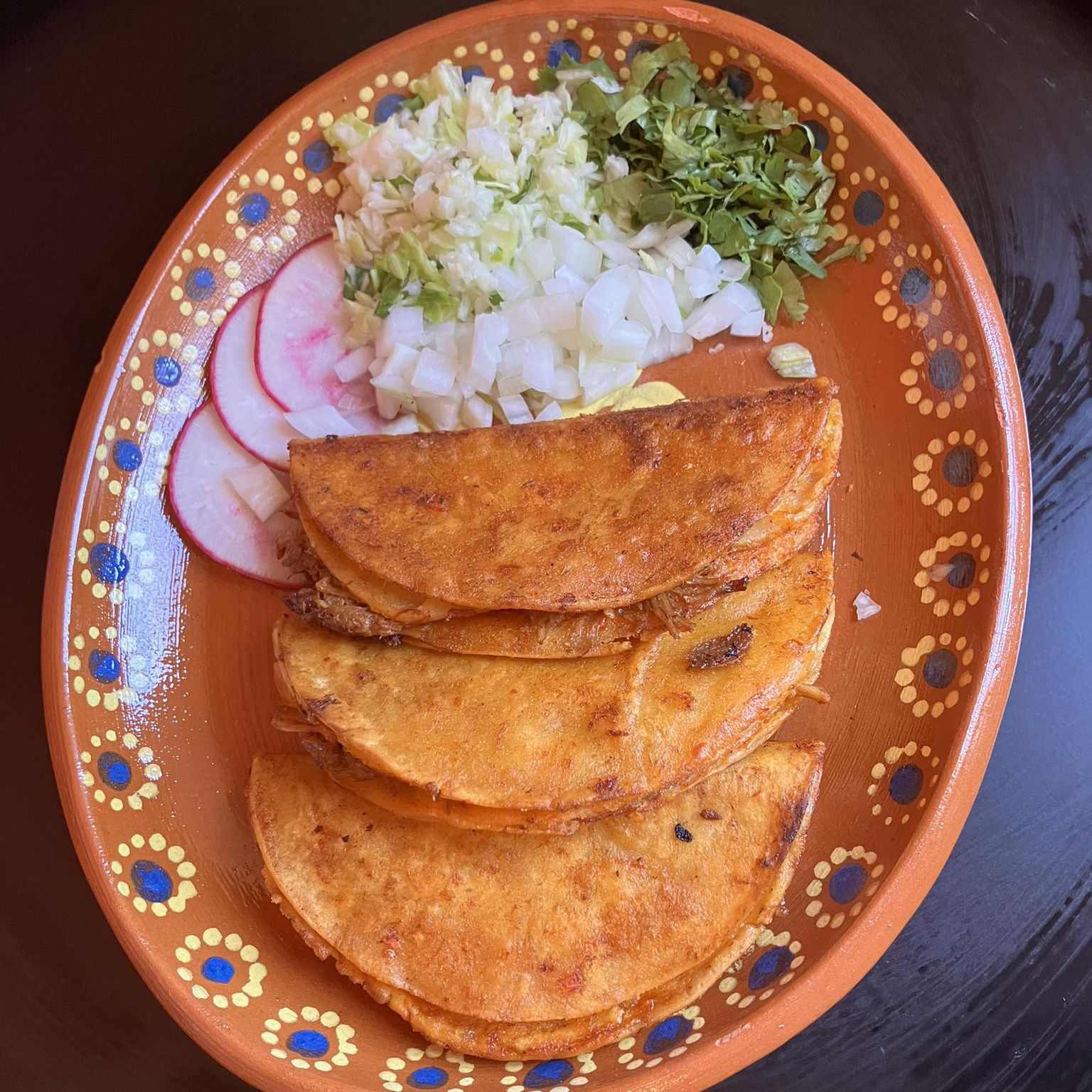 3 tacos colorados + 1 vichi