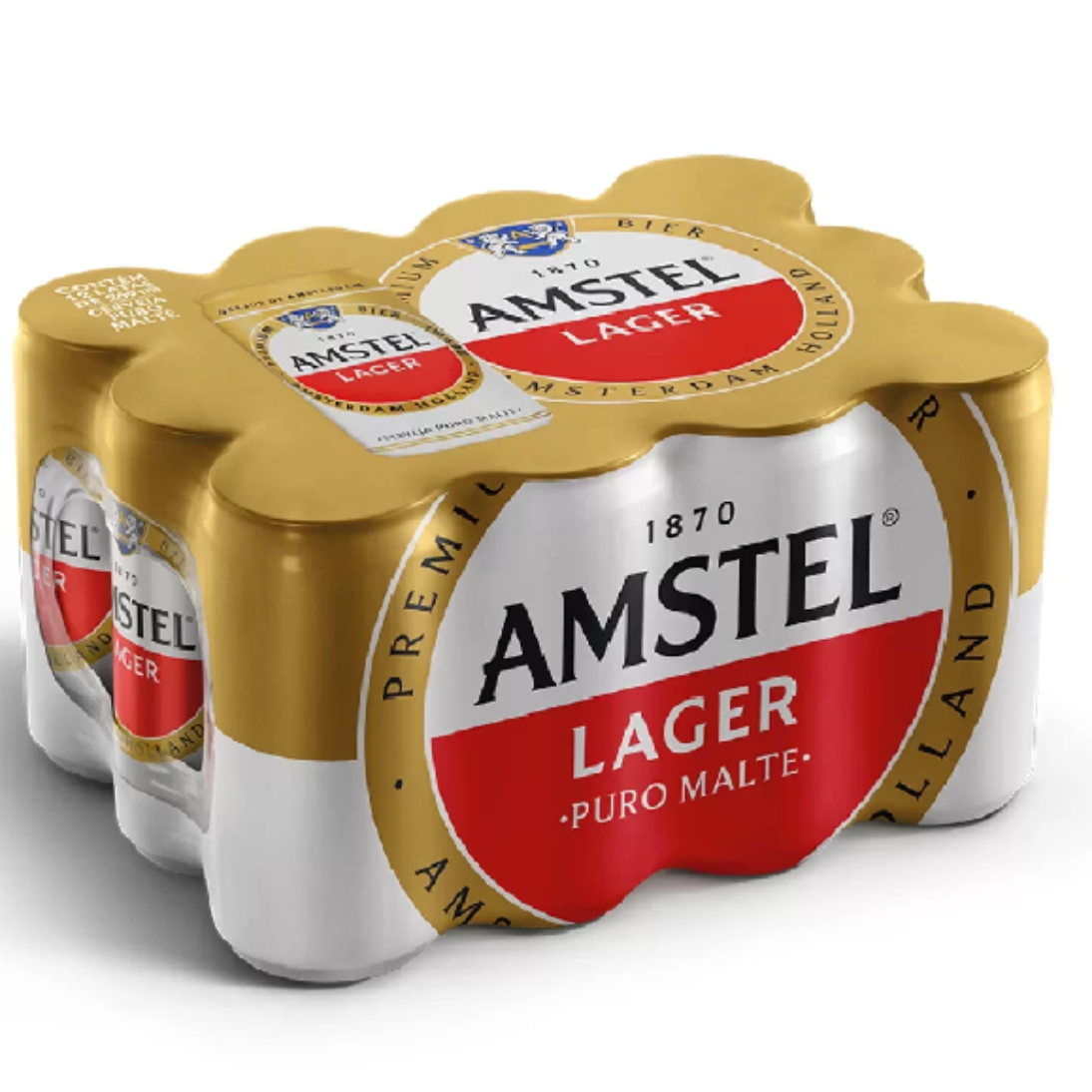 Caixa de cerveja Amstel 269ml com 12un.