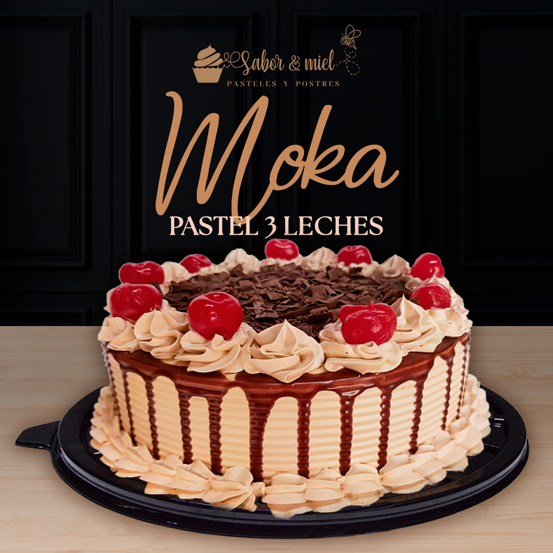 Pastel 3 Leches de Moka