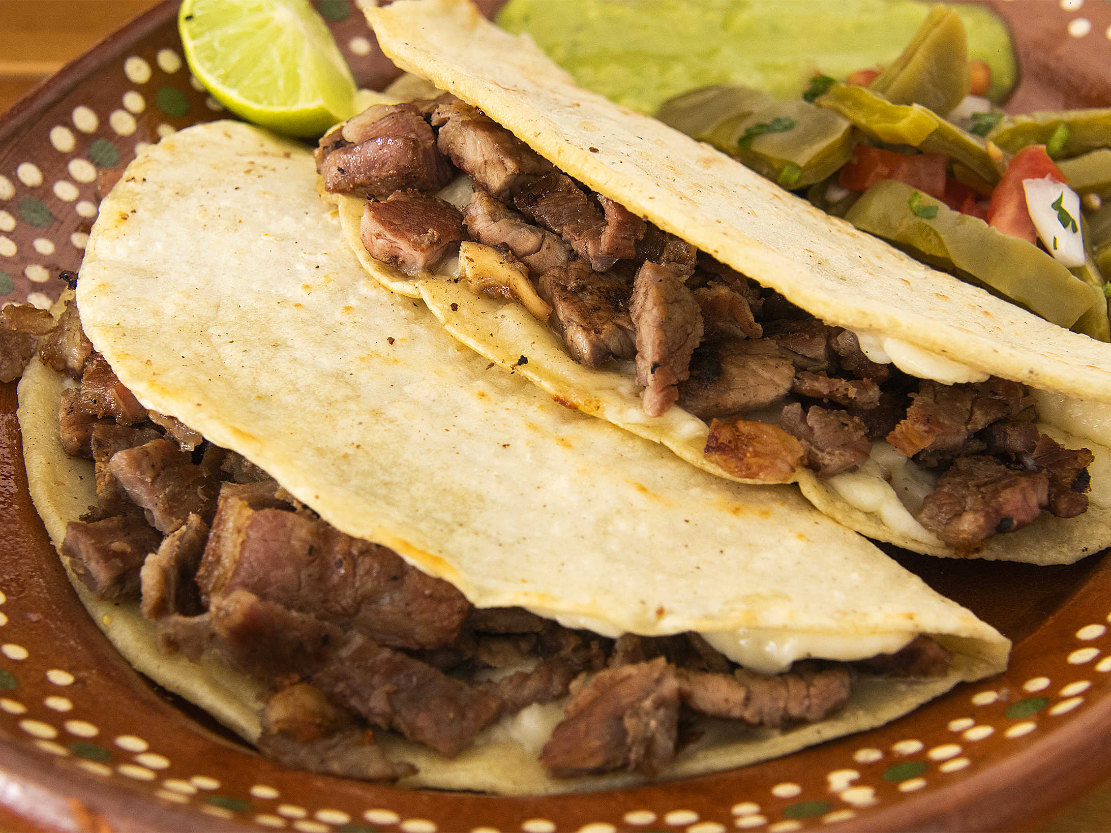 Quesadilla con Carne de Maiz