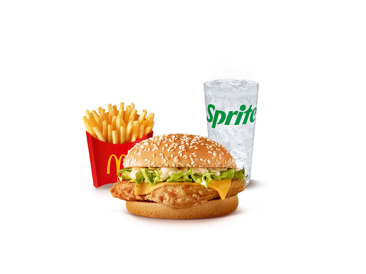 Combo mediano McPollo con queso