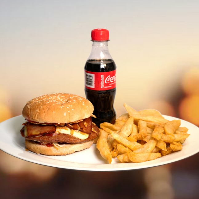 Combo Hamburguesa Papas y Refresco