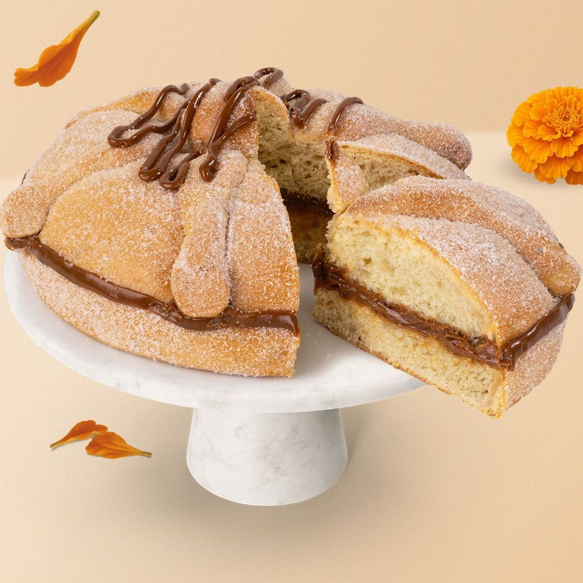 Rebanada Pan de Muerto Dulce de Leche
