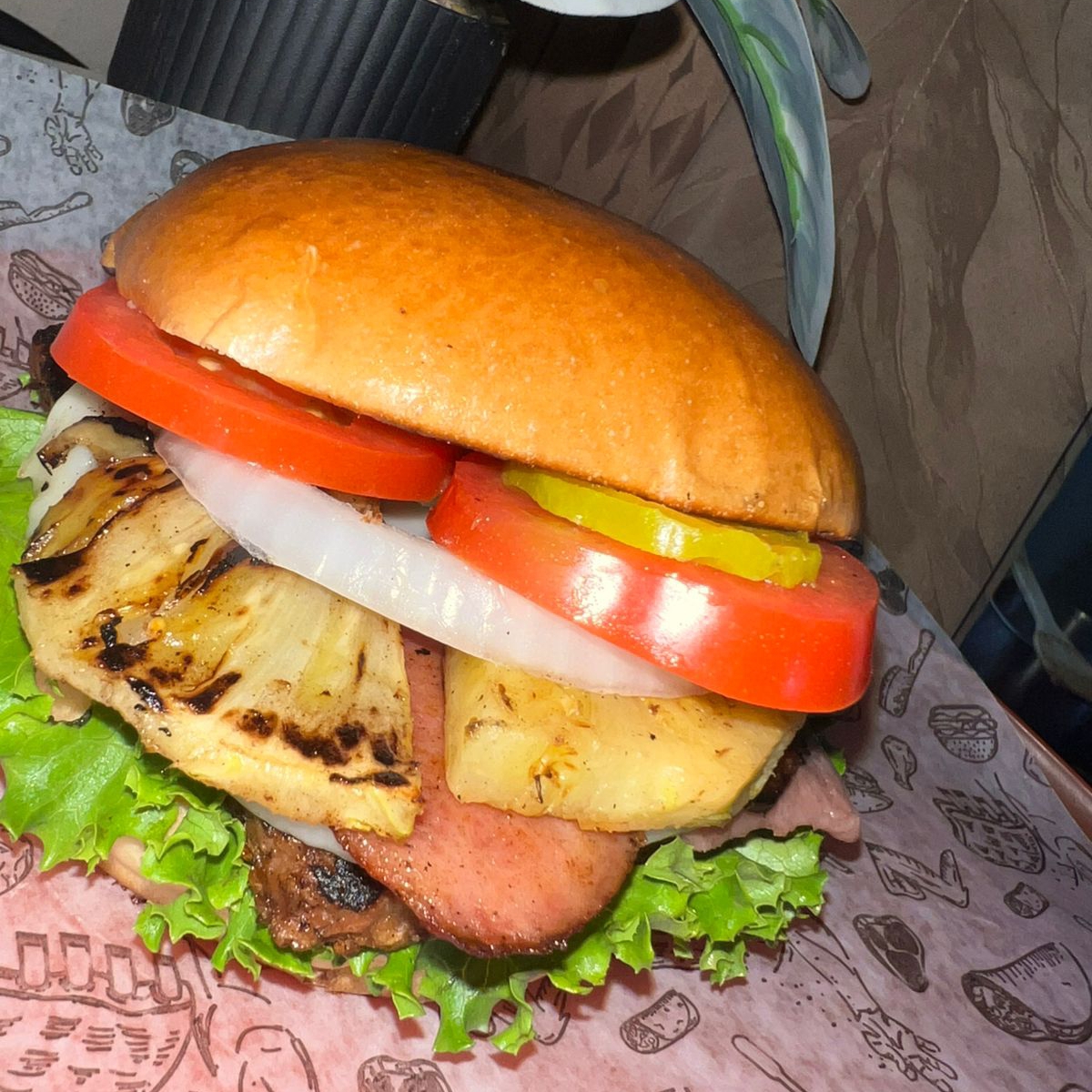 Hamburguesa Hawaiana