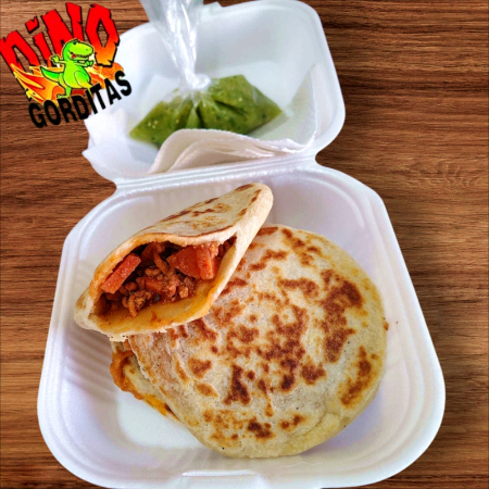 Gordita de Chicharron Prensado, (1pza)